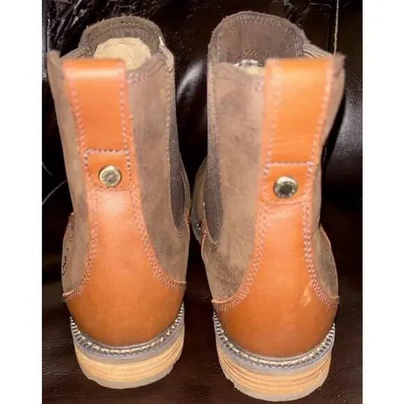 Brown Leather Chelsea Boots - Picture 4 of 11